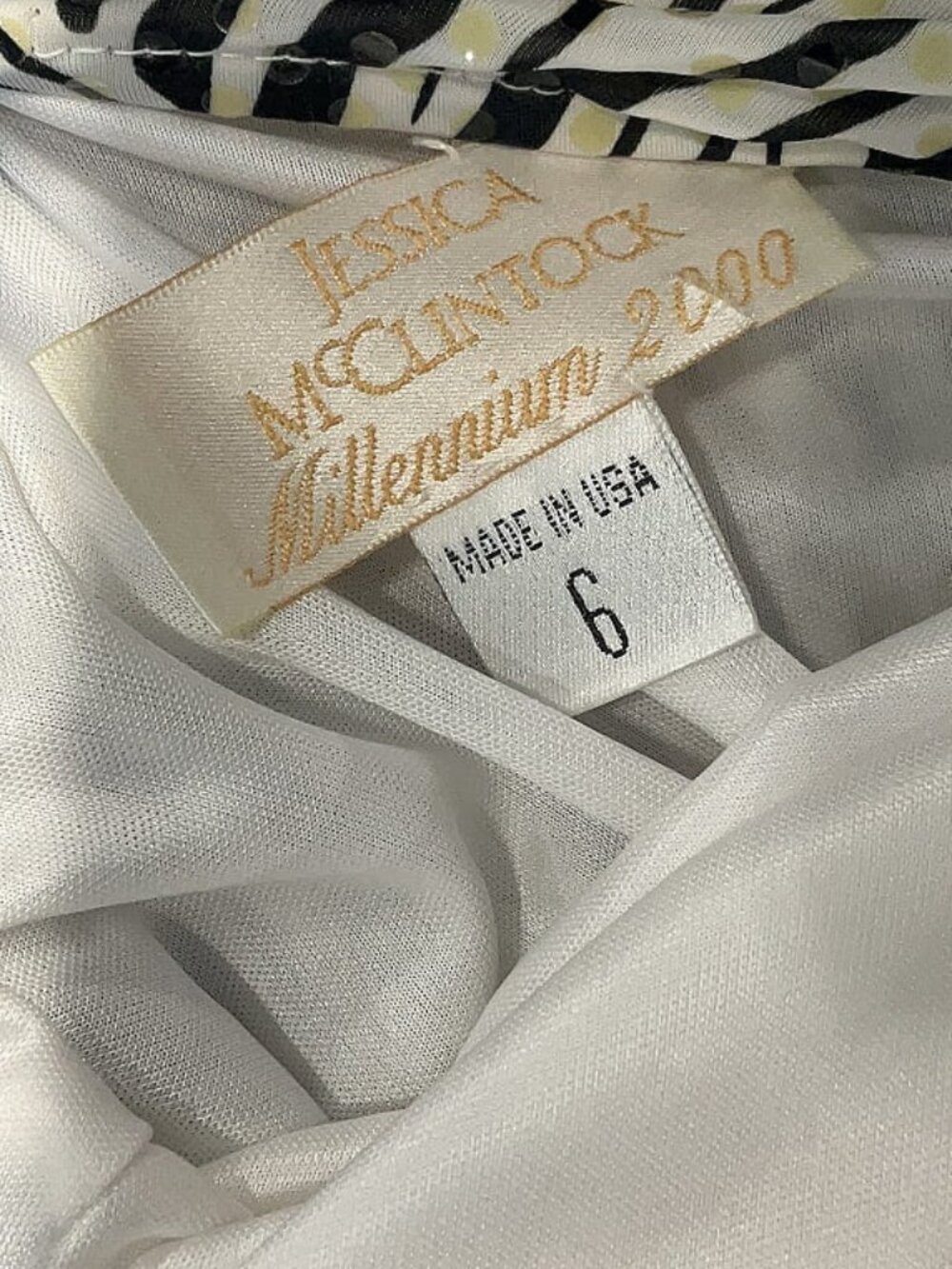 Vintage Jessica McClintock Millennium 2000 Halter Maxi Dress Size 6 - Picture 8 of 8